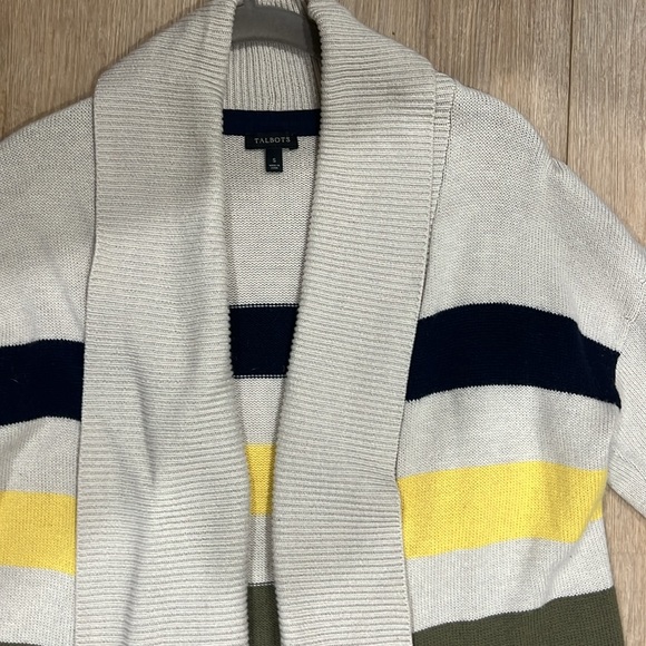 Talbots open front boyfriend fit cardigan - Picture 11 of 15